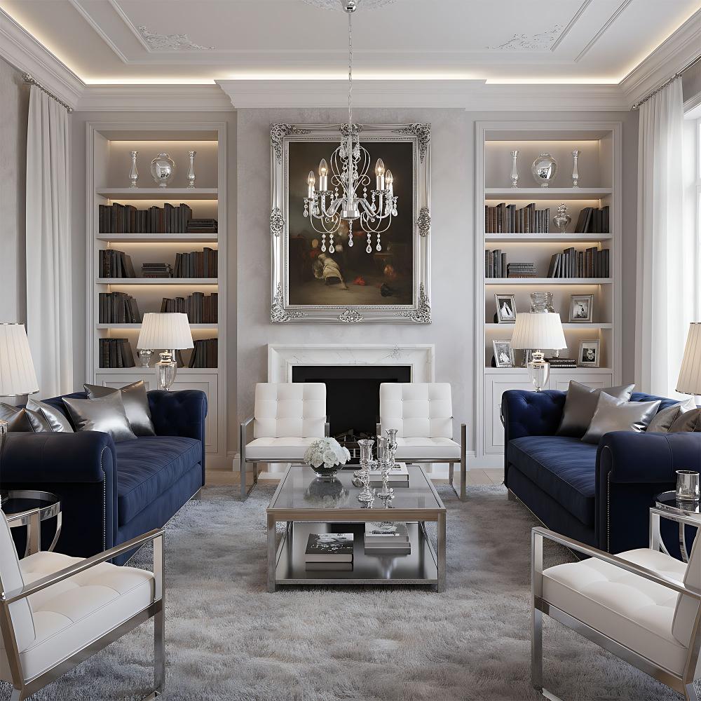 Deckenleuchte EBT008-5CP CHROME