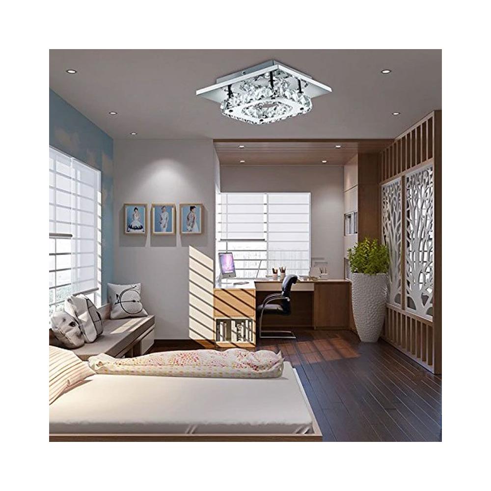 Deckenlampe Kristall quadrat Glamour 8W APP406-C