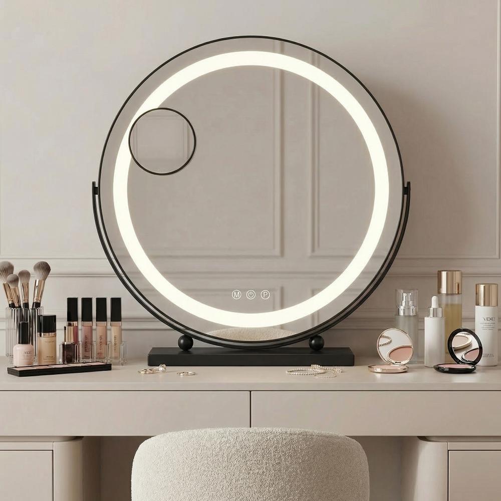 Lustro LED MAKE-UP Black 40 cm