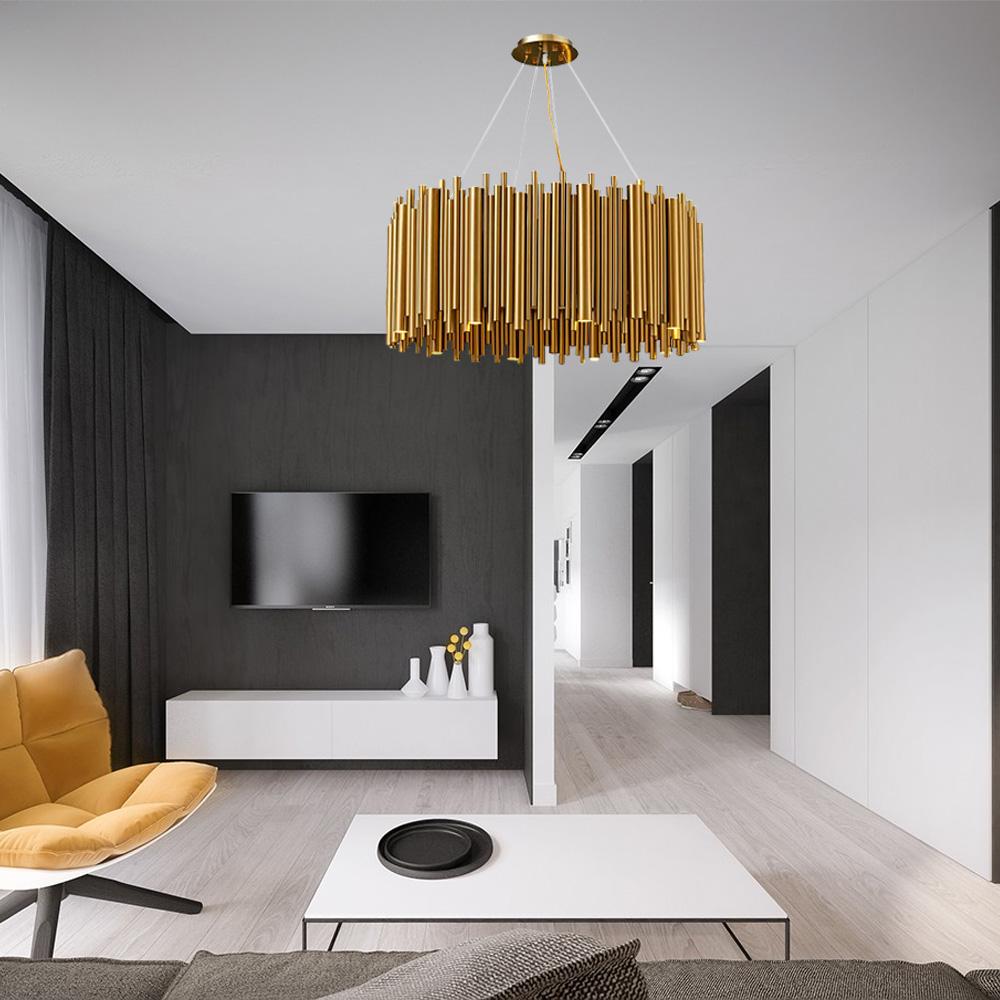 Goldene Deckenlampe APP1560-12CP