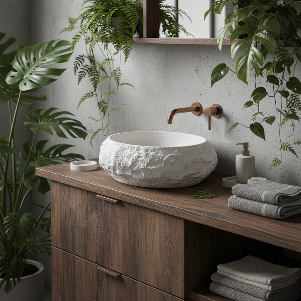 Countertop Basin Rea Mika Ivory