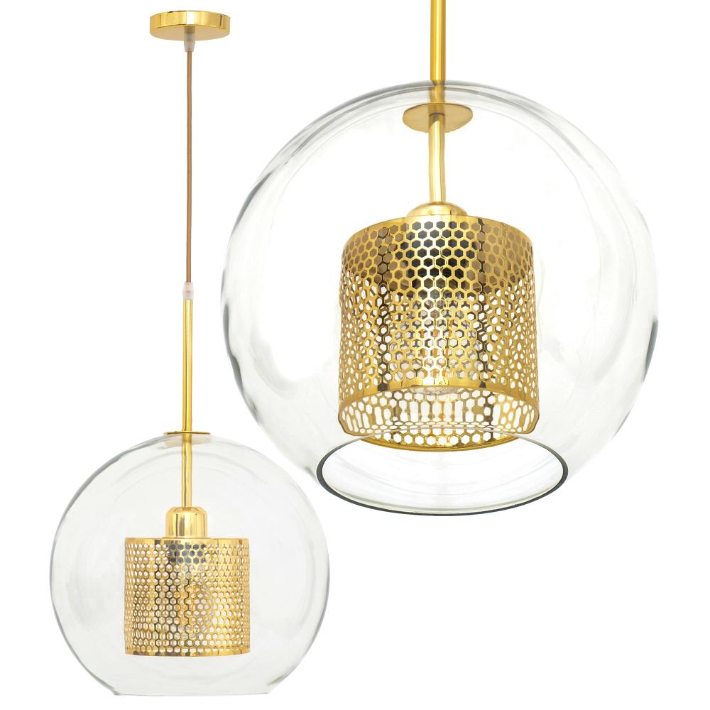 Hängelampe Glas Gold loft APP556-1CP 30 cm