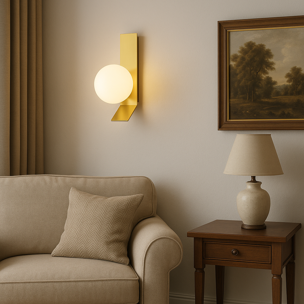 APP1758-1W Wandleuchte, Gold/Weiß