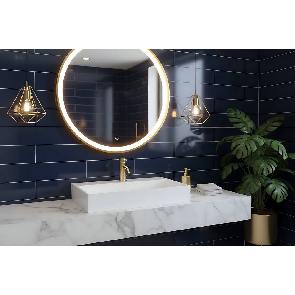 Conglomerate washbasin GOYA 50CM