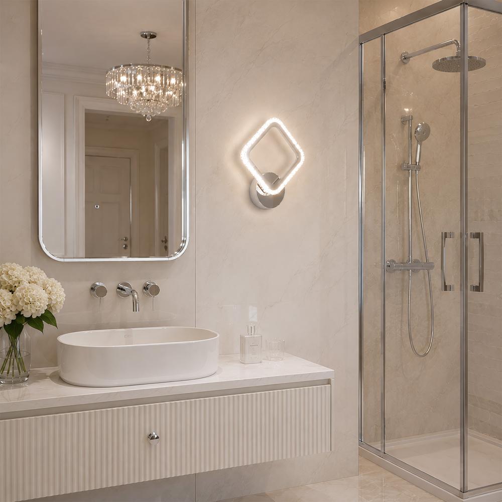 Kinkiet ścienny LED LHJ125-W chrom