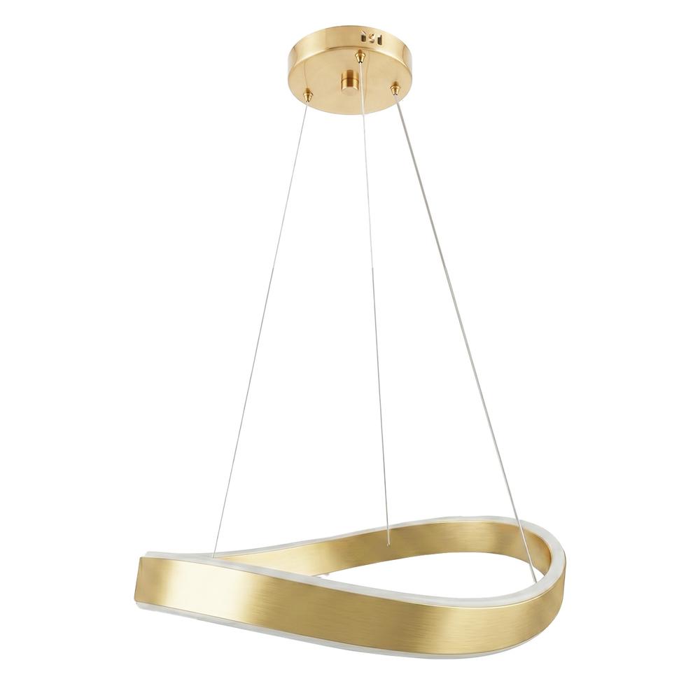 ПІДВІСНИЙ СТЕЛЬОВИЙ СВІТИЛЬНИК SWE065-CP 40cm BRUSH GOLD