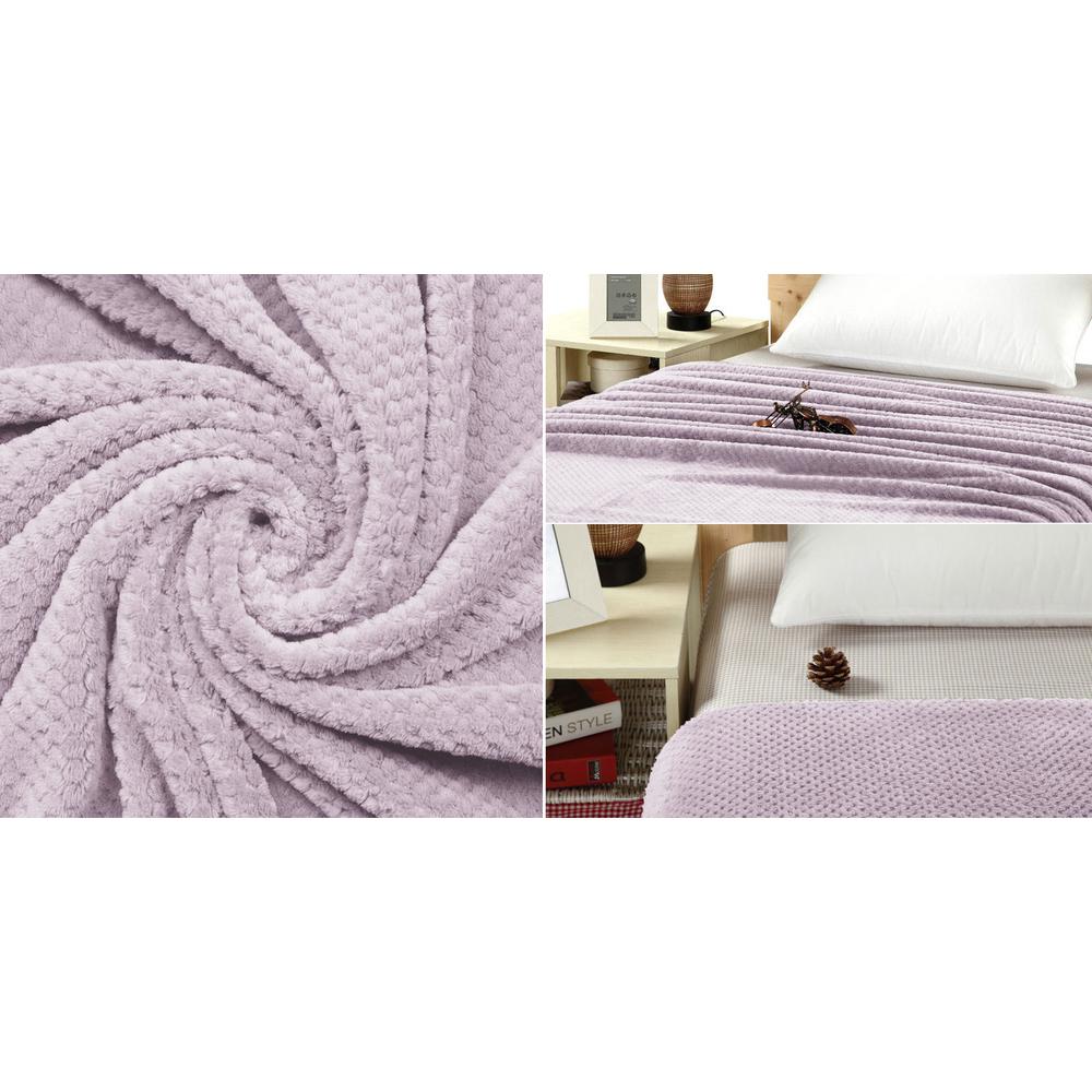 Koc pluszowy Diamond Fioletowy