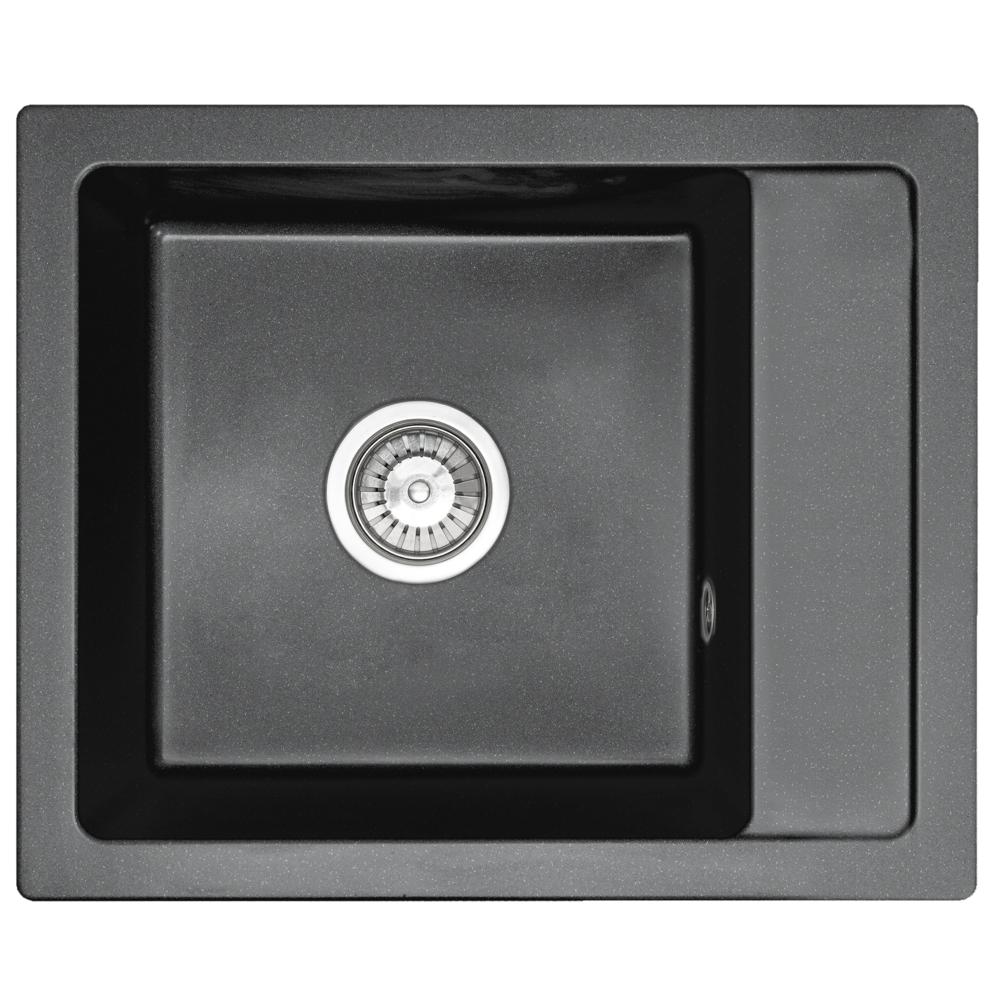 Fregadero granit Rino black moteado