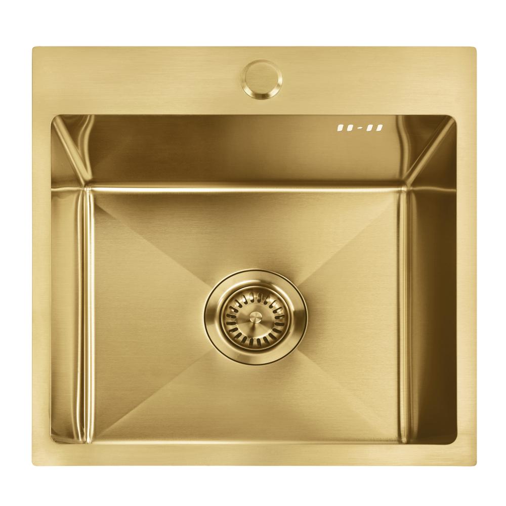Zlewozmywak stalowy REA Leo 40 Złoty szczotkowany