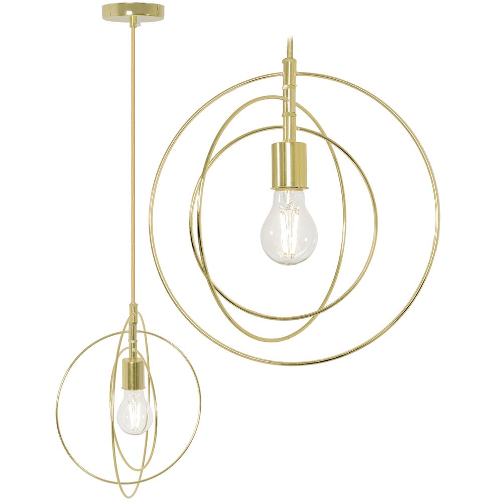 Hängelampe Ring Metall Gold APP286-1CP