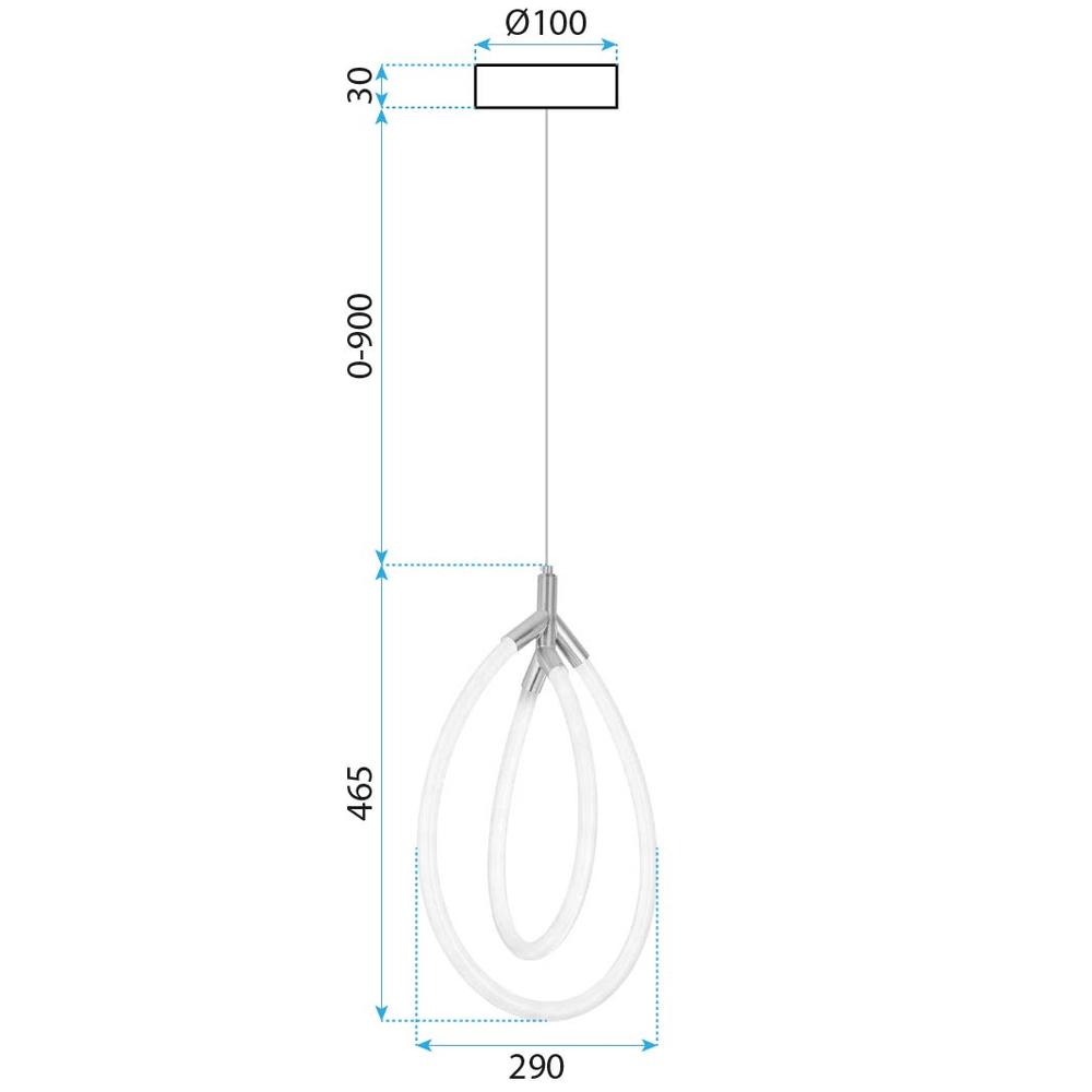 Lampe LED G017-CP Gold