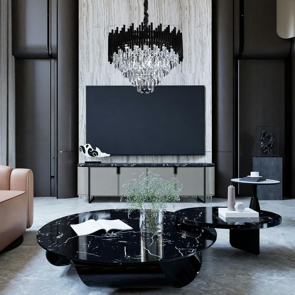 Hängelampe Cristal G063-CP 50cm BLACK