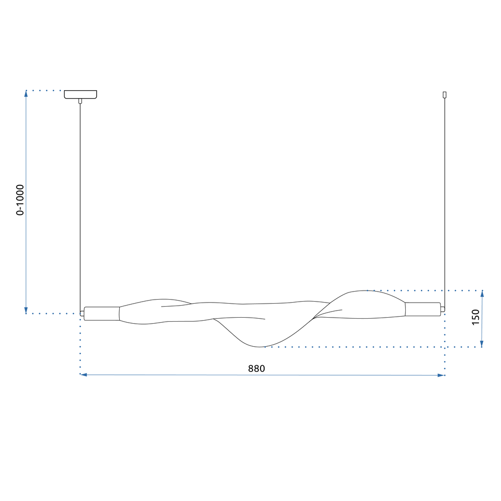 Deckenlampe LED APP1446-CP Black