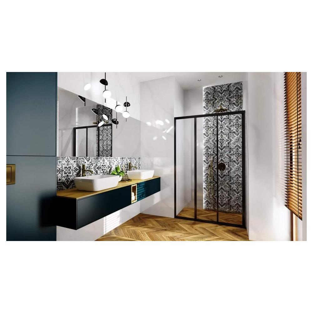 Shower doors Rea Alex Black 100