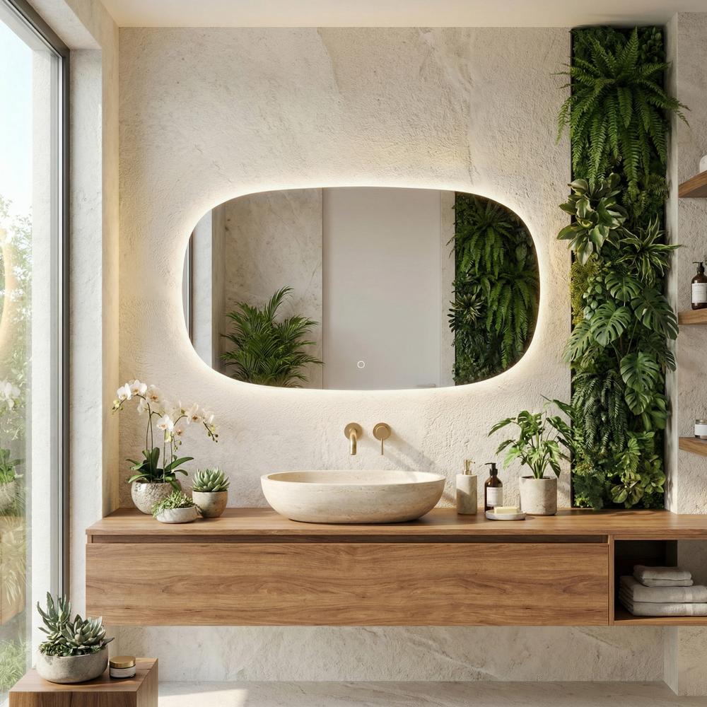 Lustro ścienne LED 100x60cm TOP-4