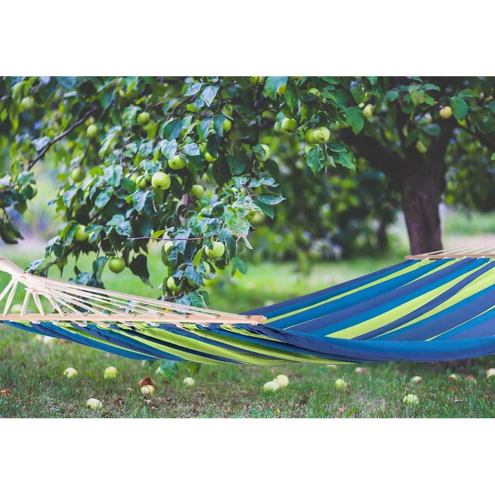 Hamak 1-osobowy z poprzeczką 80cm 480144B BLUE