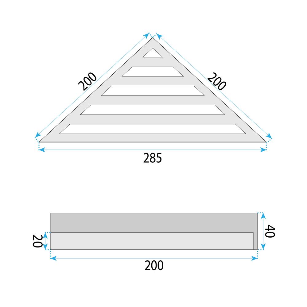 Police do koupelny SF07 brush copper