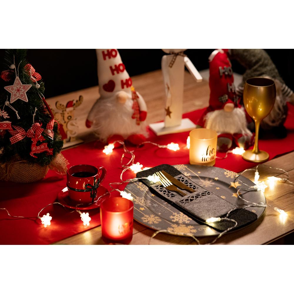 Pokrowiec na sztućce Świateczny 4 szt KF357-4G