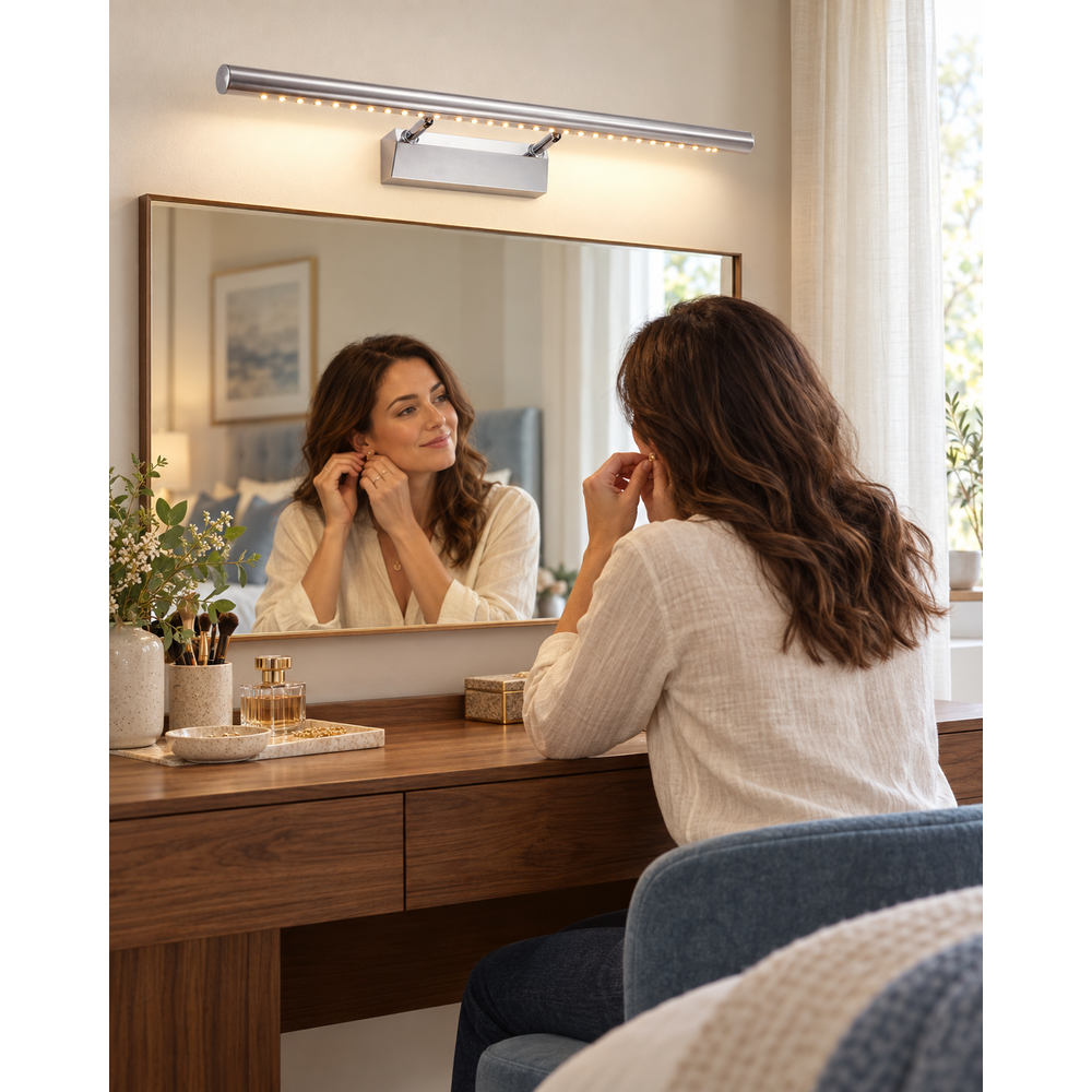 LAMPA KINKIET ŁAZIENKOWY LED NAD LUSTRO 9W 70CM APP363-1W