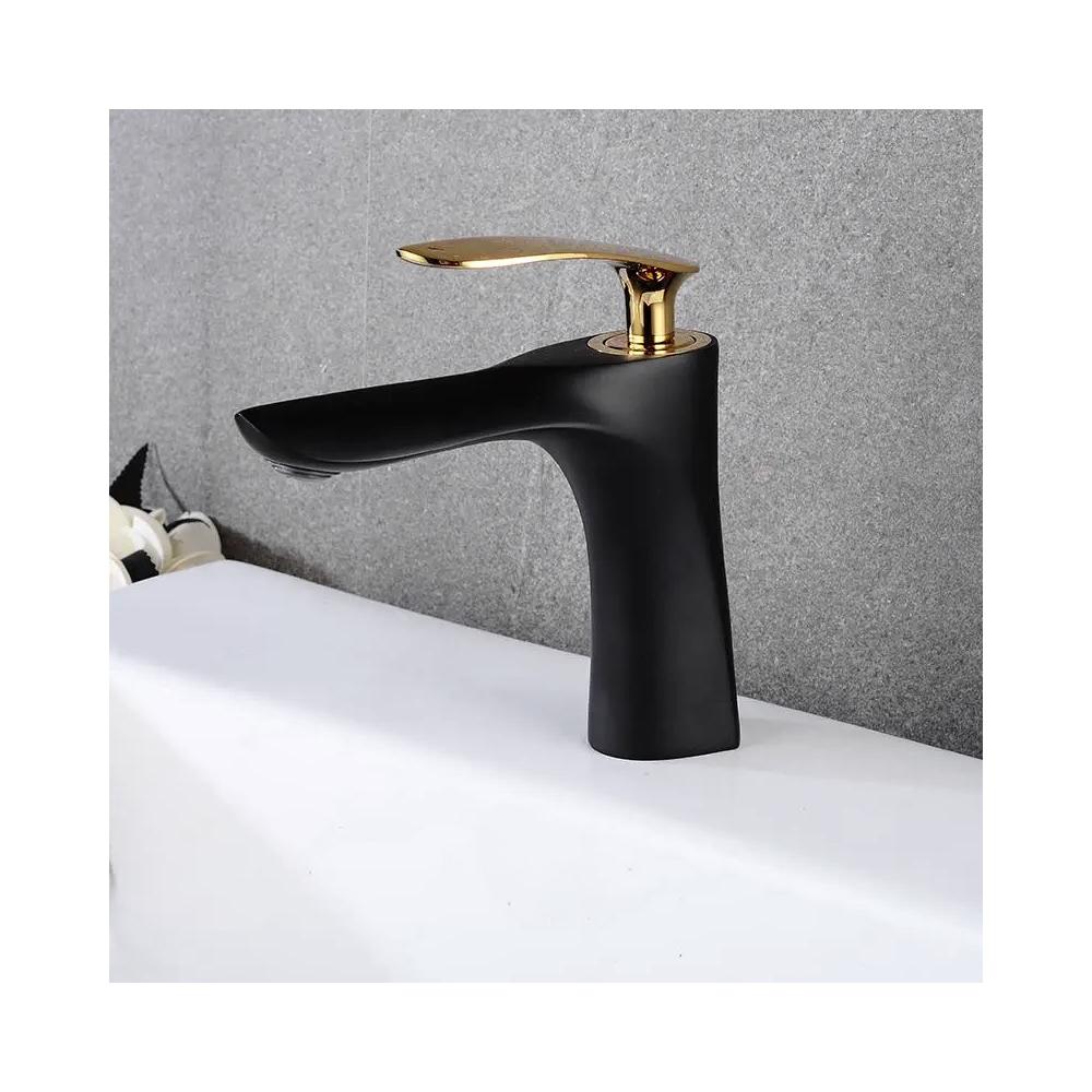 Rea Orbit Black Gold slavina za umivaonik niska