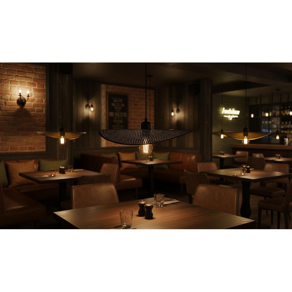 Плафон APP1470-1CP BLACK/OLD GOLD