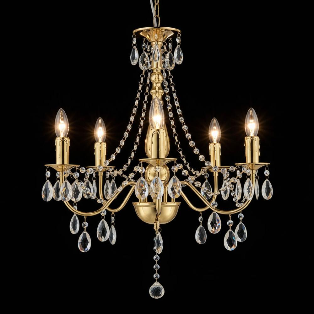 Deckenleuchte EBT015-5CP Gold