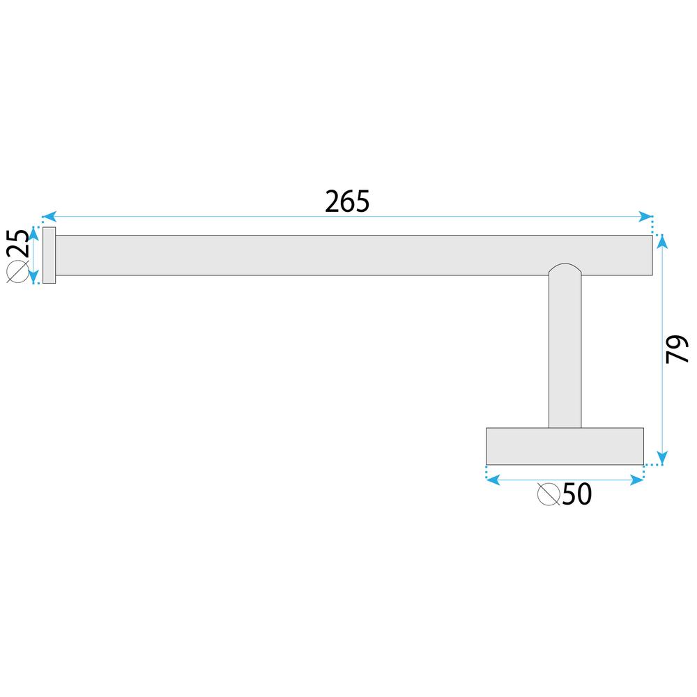 Bathroom hanger 6610a Modern Brush Copper
