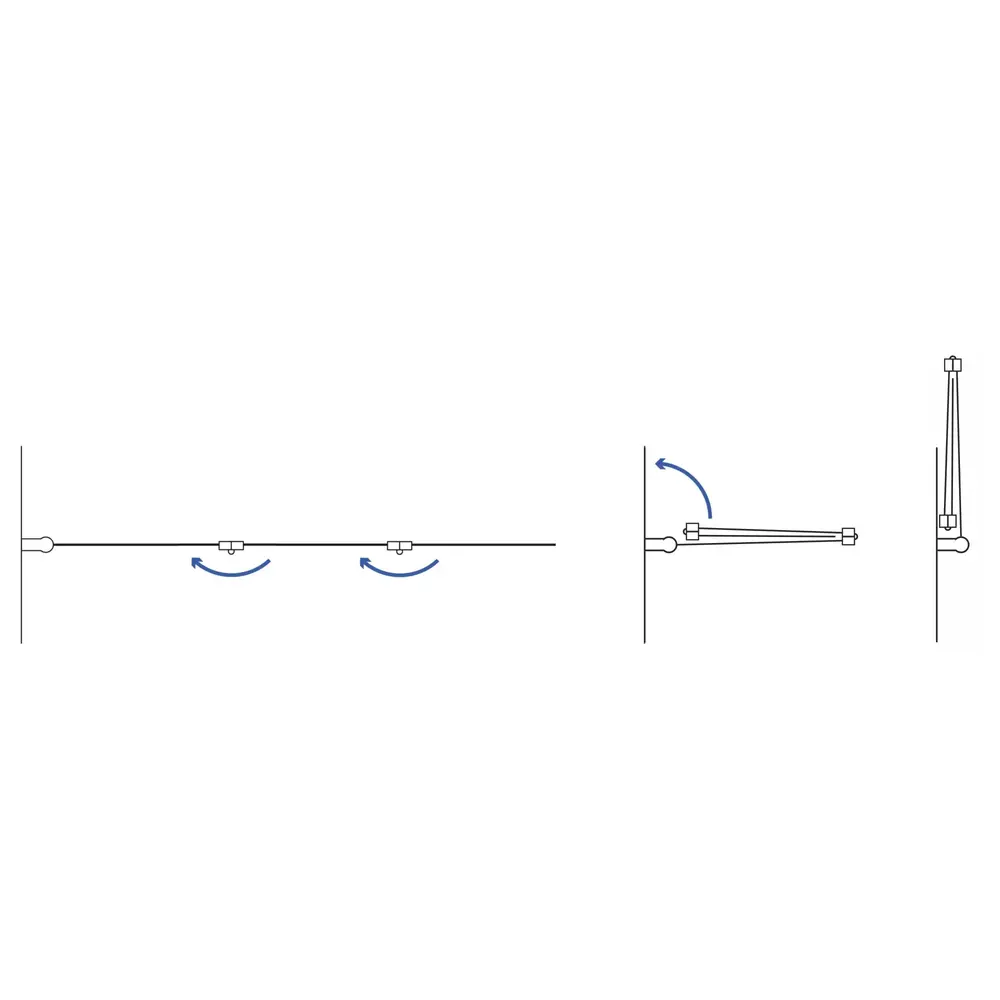 Badewanneaufsatz klappbar Rea Agat-3 120 BRUSH GOLD