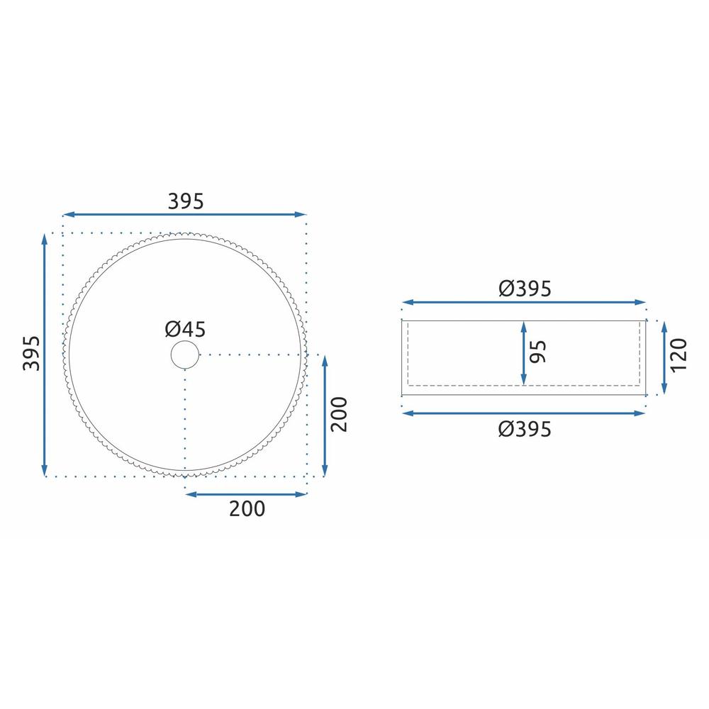Отдельно стоящий пьедестал с умывальником Rea Ingrid Grey