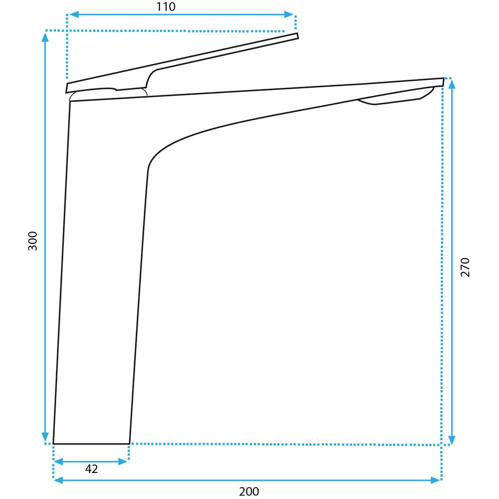 Bateria umywalkowa Rea  AVALON TYTAN WYSOKA