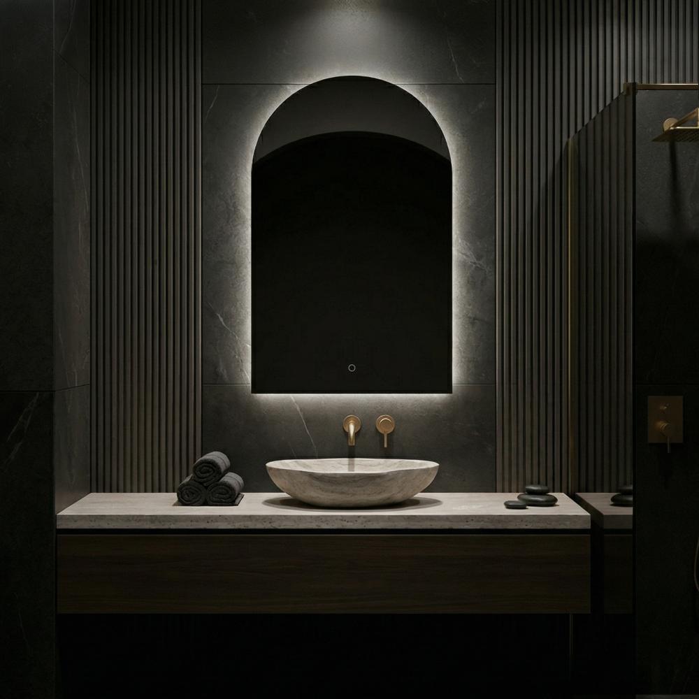 Lustro ścienne LED 90x60cm TOP-1