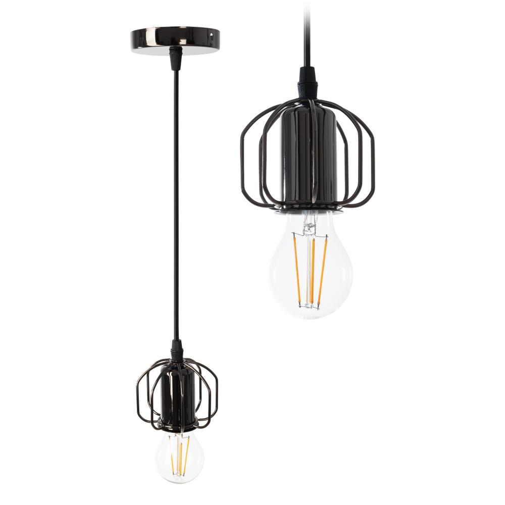 Deckenlampe loft black shine APP595-1CP