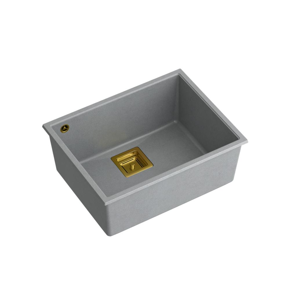 Granite sink DAVID 50 Grey Metallic