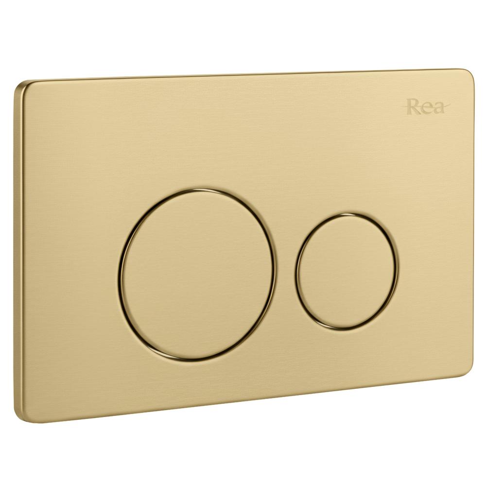 Toilet Flush Button Rea I K011A-Q Gold Brush