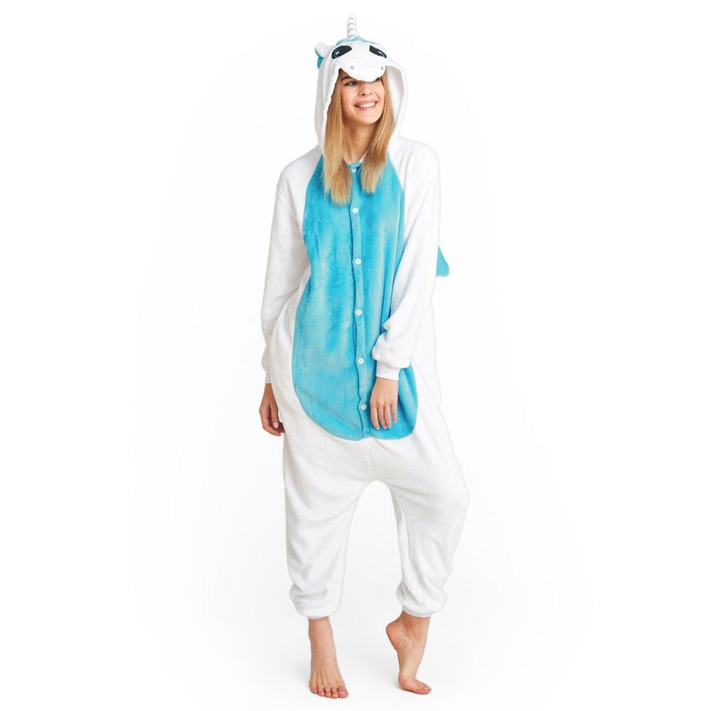 KOMBINEZON KIGURUMI JEDNOROŻEC BLUE M