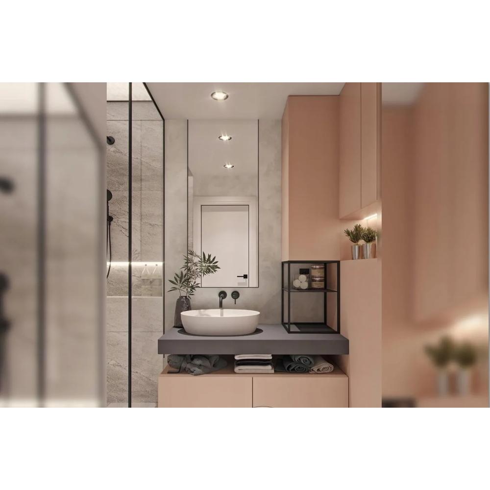 Unterputz Armatur Rea Lungo LONG black matt+Ibox