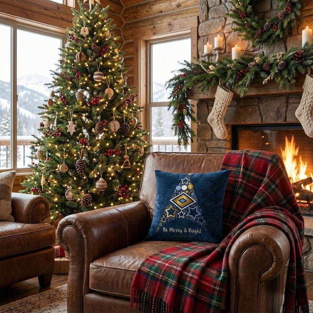 Poszewka na poduszkę świąteczna 3D 48 "N"