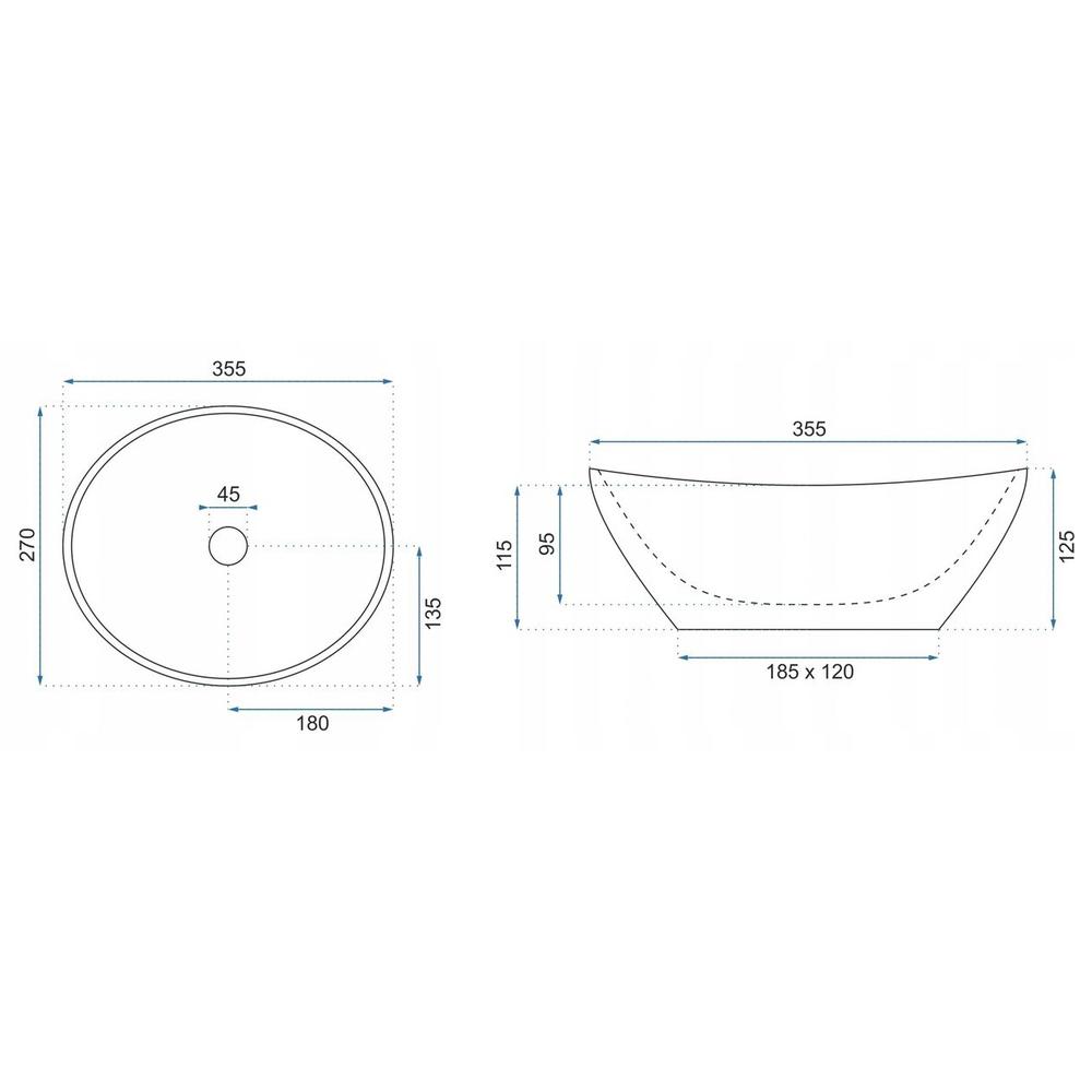 Vasque à poser Rea Sofia Mini Cloudy