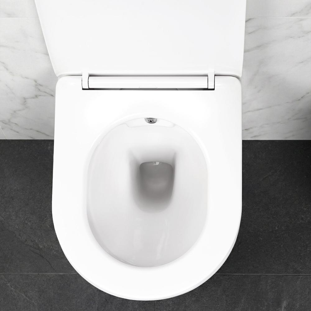 Závesná WC misa REA Carlo Lux Rimless s funkciou bidetu
