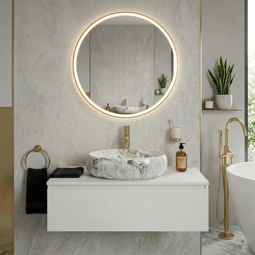 Umywalka nablatowa Rea Linda Stone