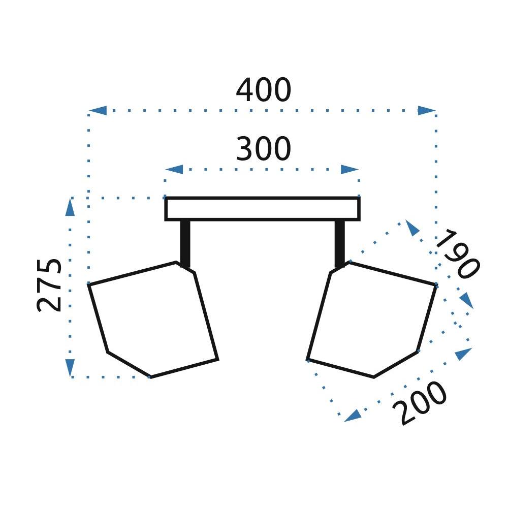 Deckenlampe loft black rose APP536-3C
