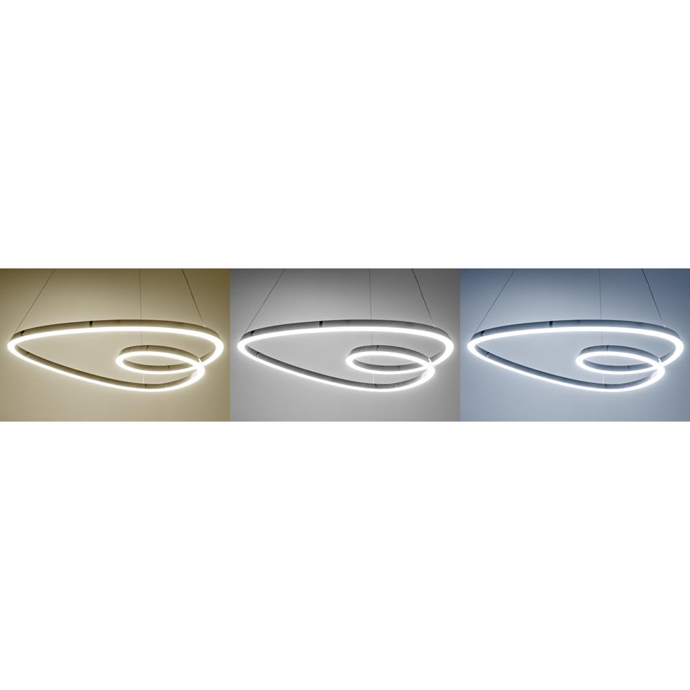 Deckenlampe Ring Led + Fernbedienung APP7798-cp Chrome