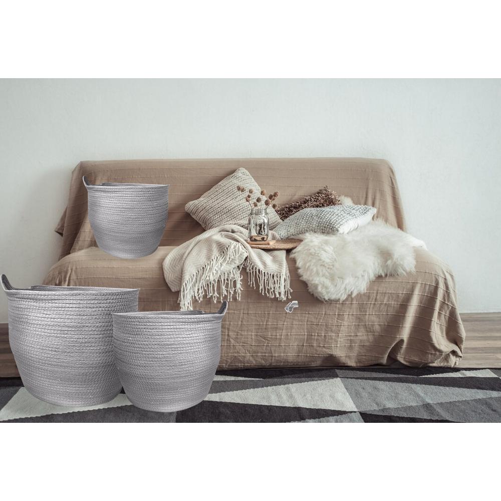 Zestaw 3szt  Koszy Naturalnych BOHO YT21B-35