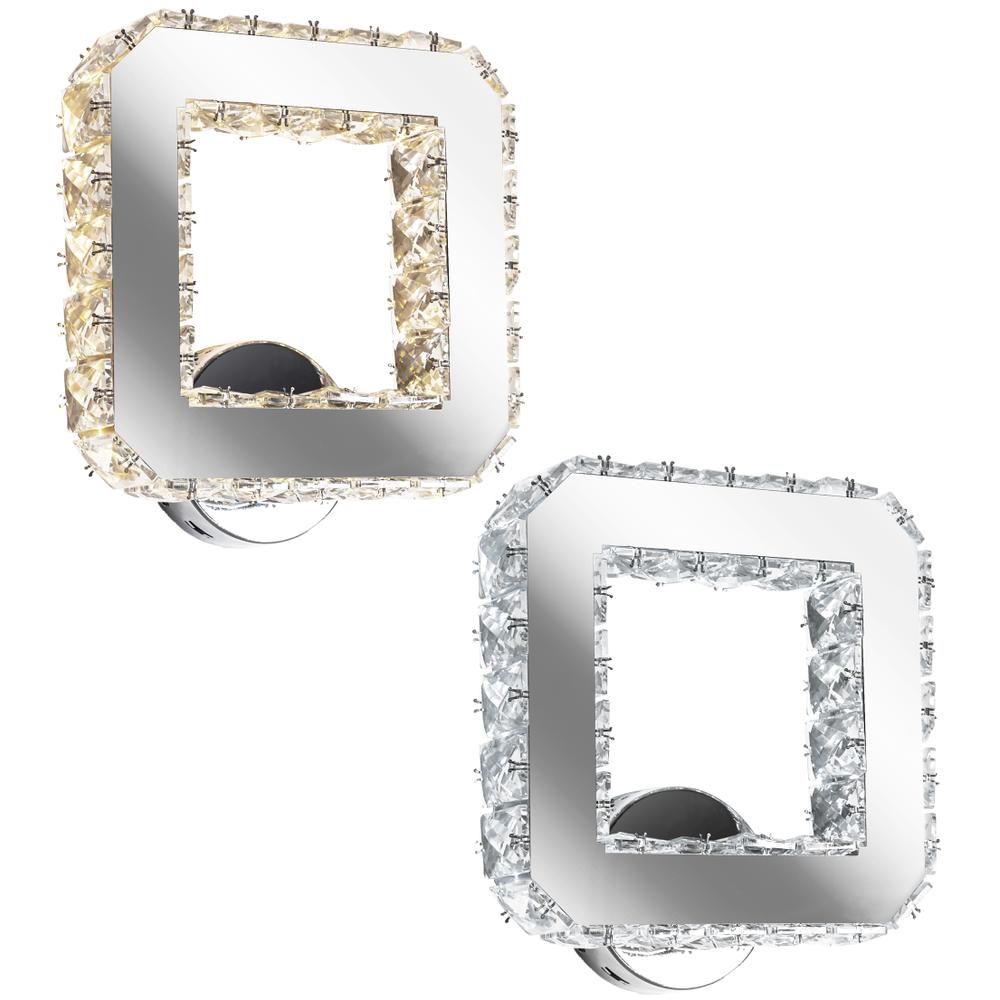 Wandlampe Kristall led quadrat APP415-W APP416-W