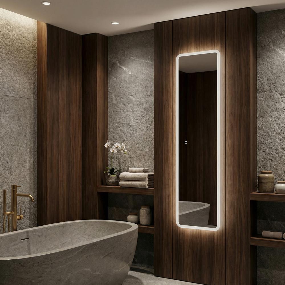 Lustro ścienne LED 150x50cm MOL-SQ