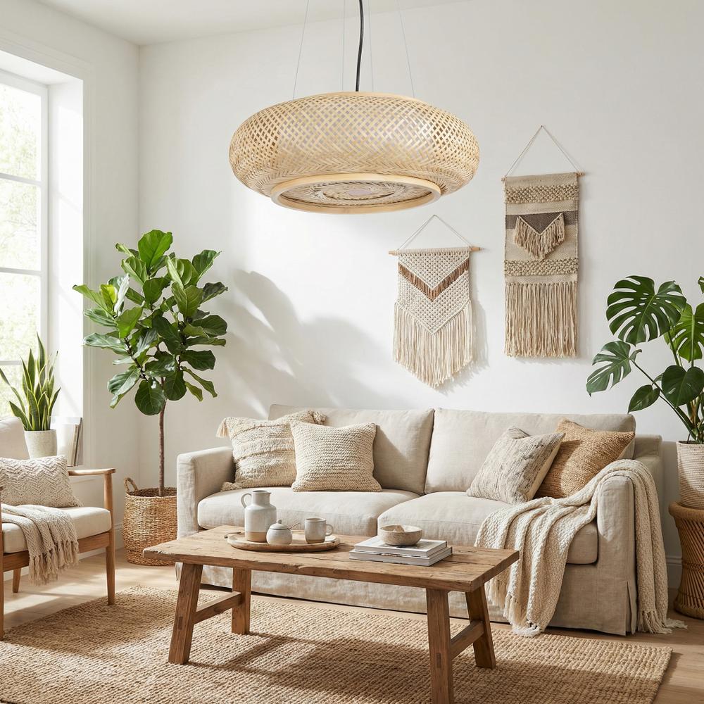 Lampa sufitowa wisząca boho APP1910-3CP 60 cm