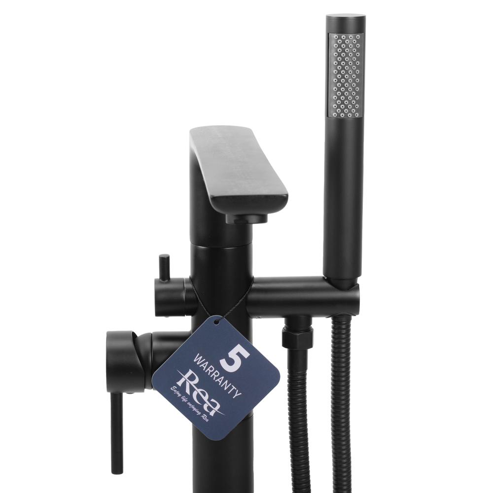 Frei stehende Armatur Rea Flores Black