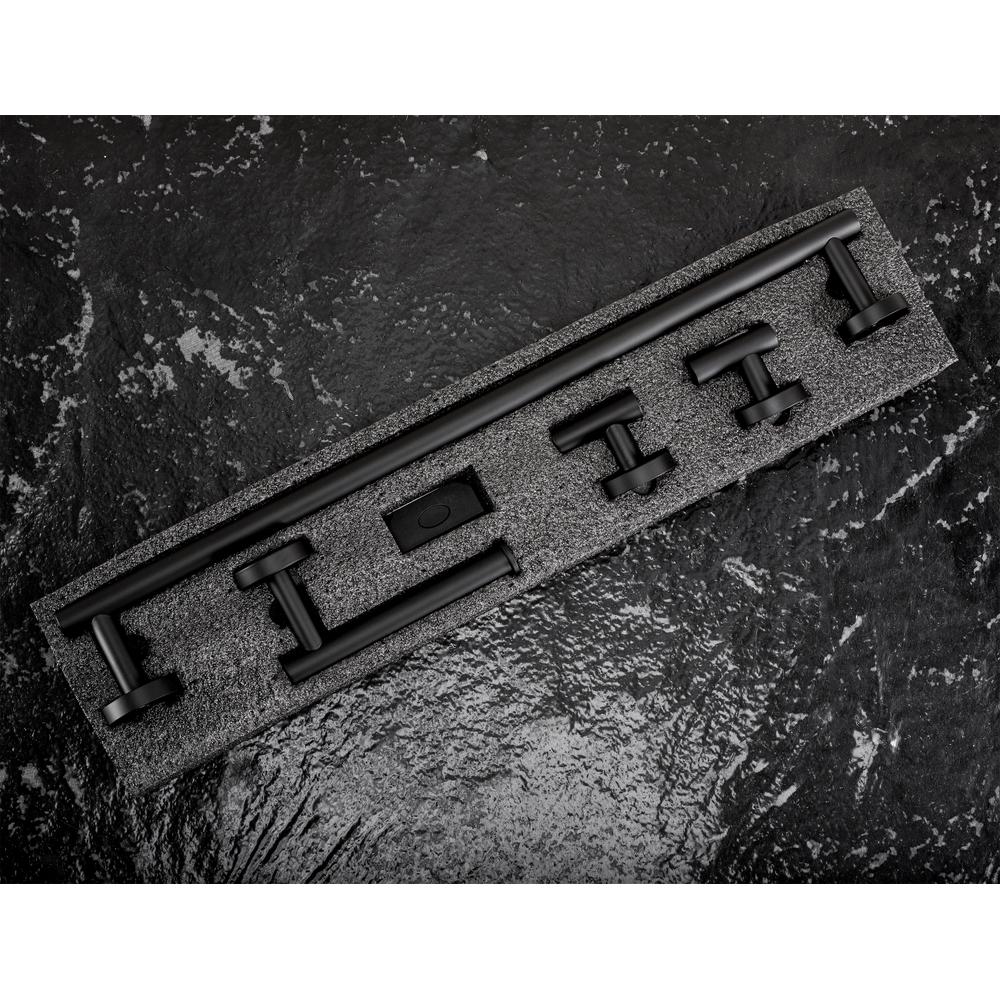 Kylpyhuonetarvikesetti Ari Black 4 osaa