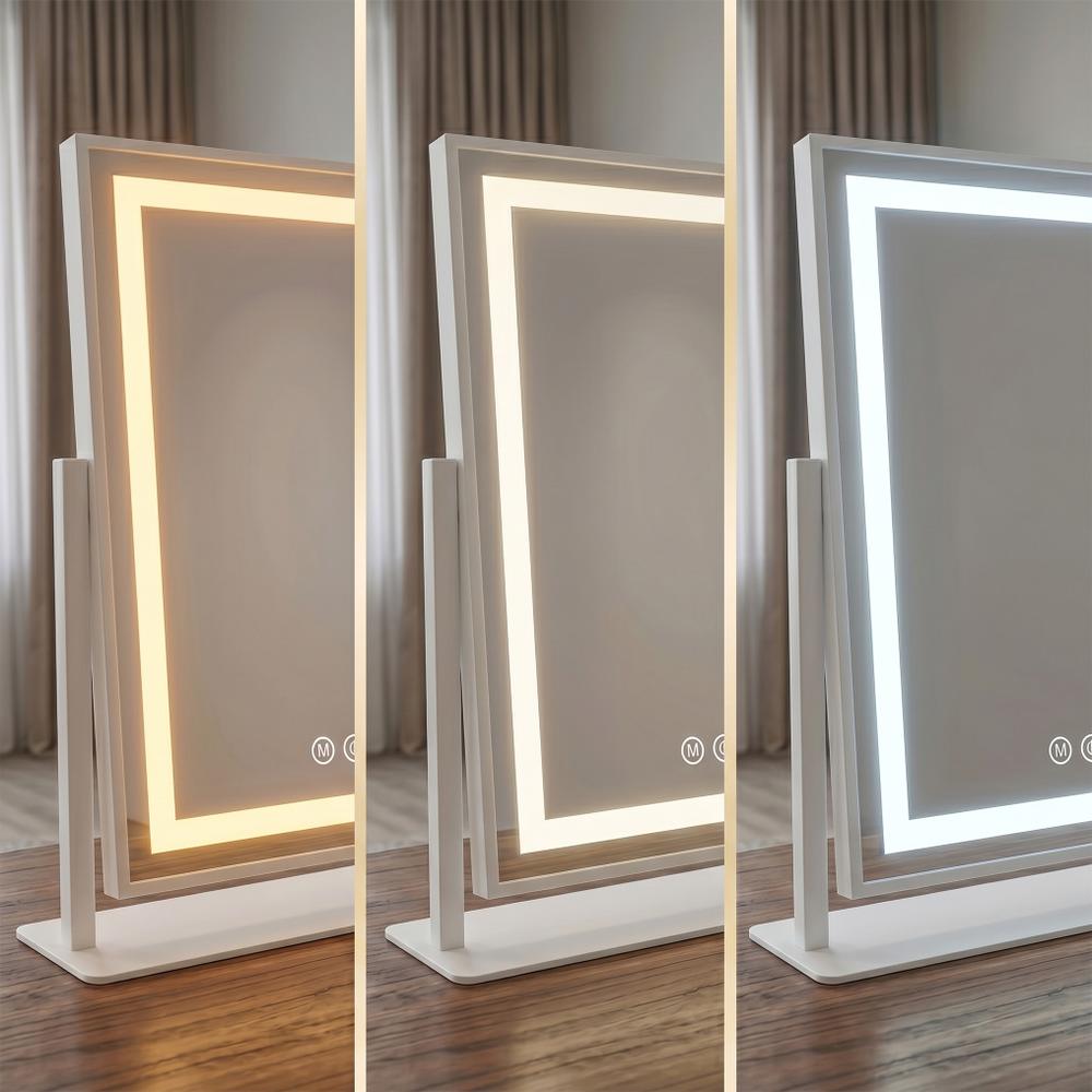Lustro LED LUMI White 30x40cm