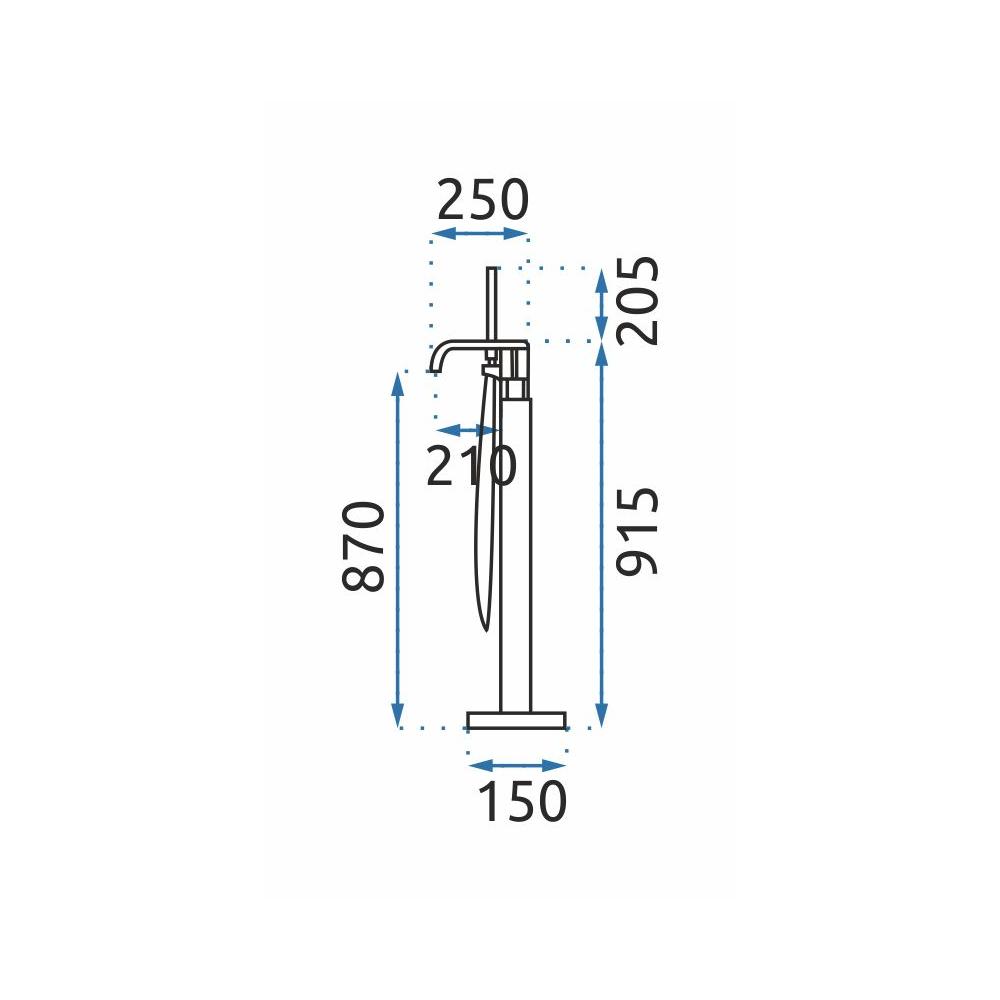 Wannenarmatur Rea Carat GOld